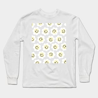 Flower Happy Faces Long Sleeve T-Shirt
